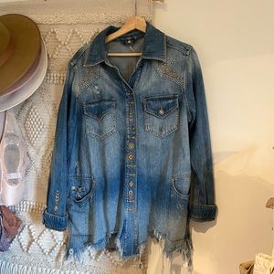 Free people denim shacket